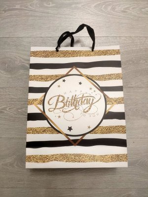 Пакет подарочный бумажный 31x40x12 см