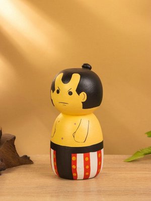 Деревянная кукла кокеши «Сумо», 7x7.5x15 см