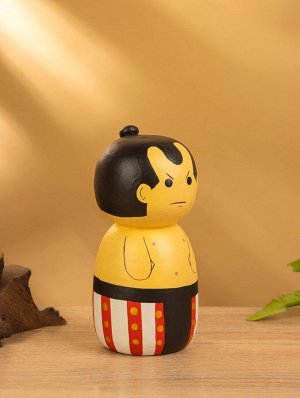 Деревянная кукла кокеши «Сумо», 7x7.5x15 см