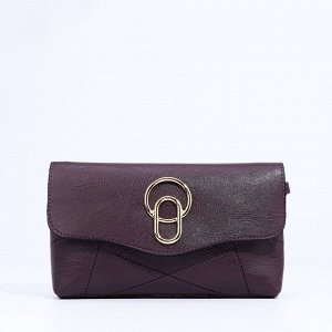Сумка женская кросс-боди на магните, 24x6x14 см, фиолетовая