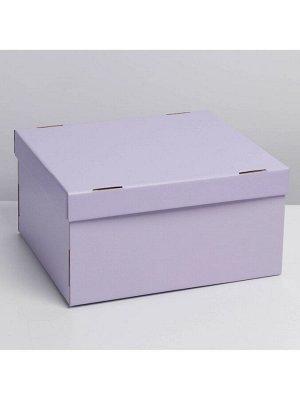 Коробка подарочная складная, упаковка, «Лавандовая», 31 х 25.5 х 16 см