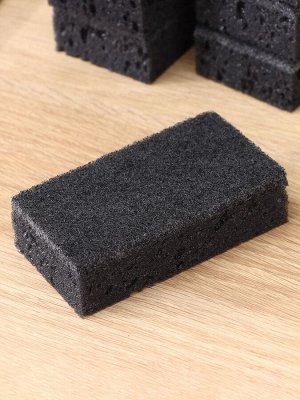 Губка для мытья посуды Black, 10 шт., 107x60x30 мм, крупнопористая