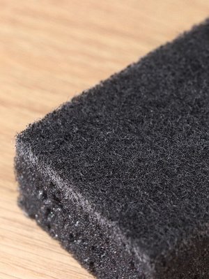 Губка для мытья посуды Black, 10 шт., 107x60x30 мм, крупнопористая