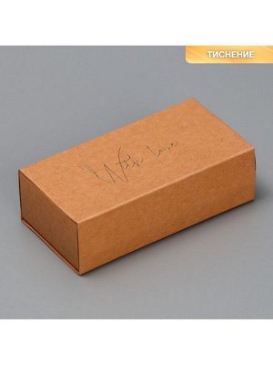 Коробка подарочная под бижутерию крафтовая, упаковка, «With love», 10 х 5 х 3 см