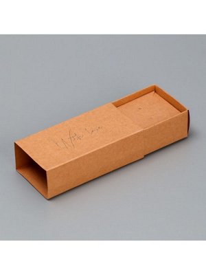 Коробка подарочная под бижутерию крафтовая, упаковка, «With love», 10 х 5 х 3 см