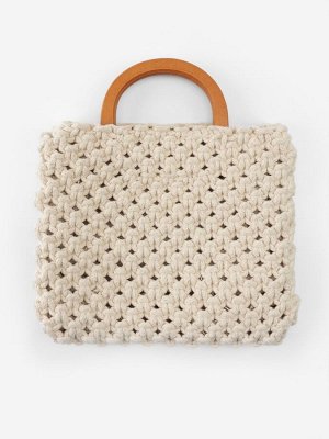 Ручки для сумки деревянные, 11.7x8.2 см, 2 шт., коричневые