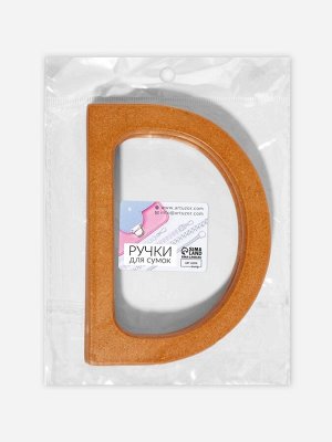 Ручки для сумки деревянные, 11.7x8.2 см, 2 шт., коричневые