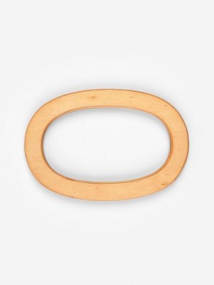 Ручки для сумок деревянные, d=13x7.5 / 17x11.5 см, 2 шт., бежевые