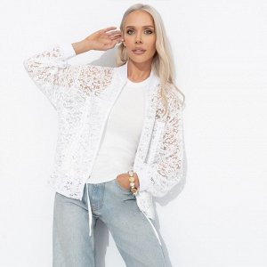 Бомбер кружевной, Эпичный шик (white)