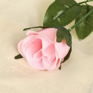 Цветы искусственные «Роза», h=63 см, d=5 см, розовые