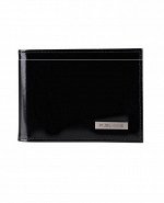 Портмоне PORTO LIGHT GLOSS кожа черный