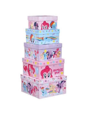 Набор коробок 5 в 1 My Little Pony, 14 х 14 х 8.5 - 22 х 22 х 12.5 см