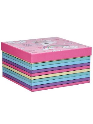 Набор коробок 5 в 1 Unicorn, Минни Маус, 14x14x8.5 - 22x22x12.5 см