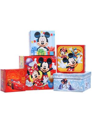 Набор коробок 5 в 1, Disney, 14x14x8.5 - 22x22x12.5 см
