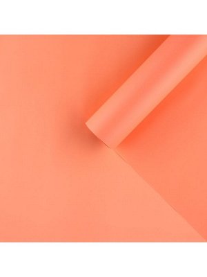 Плёнка для цветов упаковочная матовая «Персик», 0.5 х 9 м