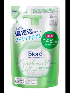 Пенка для умывания KAO Biore Marshmallow Whip Medicated Acne для проблемной кожи, м/у 130мл, 1/24
