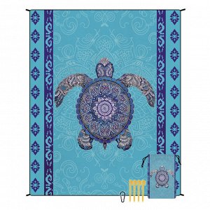 Пляжное покрывало, полотенце из микрофибры, 220 х 180 см.