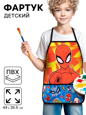 Фартук детский, р-р. 490x395 мм, Человек-паук