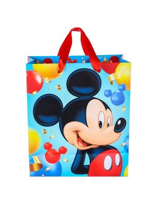 Пакет подарочный, 23x27x11.5 см, упаковка, Микки Маус