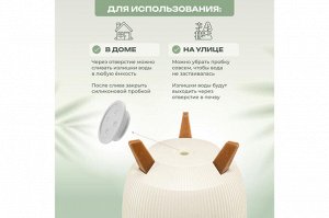 Элегантное кашпо "Винто" в цвете слоновая кость, 5,4 л