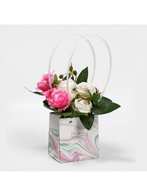 Пакет влагостойкий для цветов With love, 11,5 х 12 х 8 см