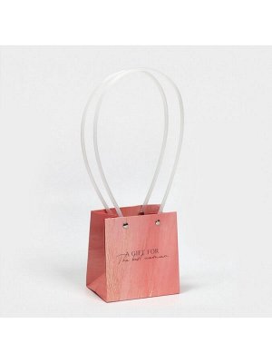 Пакет влагостойкий для цветов Gift with love, 11,5 х 12 х 8 см