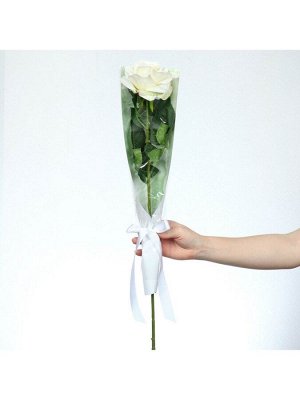 Пакет для цветов с вкладышем «Present for you», мрамор
