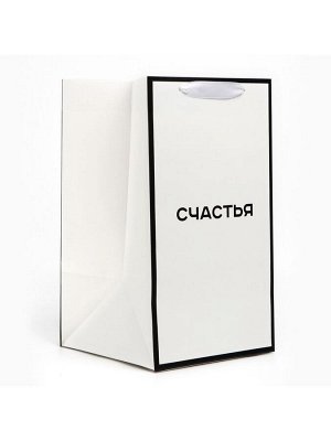 Переноска для цветов с вкладышем для фиксации, «Счастье», белый, 35 х 20 х 20 см