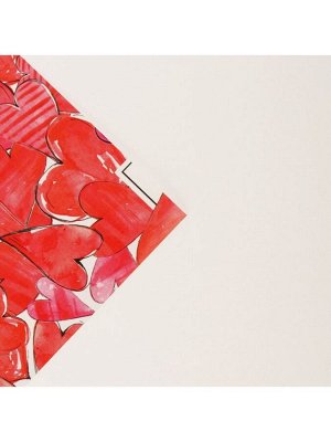 Бумага упаковочная глянцевая «Love», 70 х 100 см