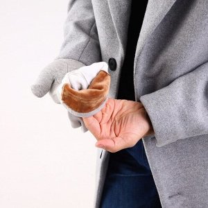 Перчатки мужские, безразмерные, цвет серый