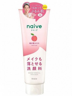 "Naive"  Пенка для умывания с экстрактом листьев персикового дерева, 130г