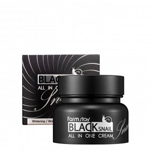 FarmStay Многофункциональный крем с муцином черной улитки Black Snail All In One Cream