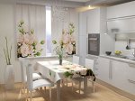Фотошторы для кухни Нежный букет роз