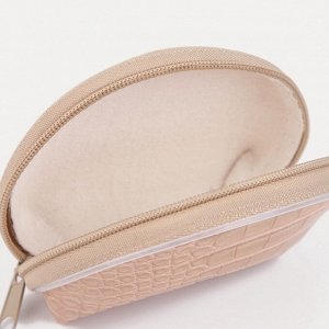 Кошелёк-монетница на молнии, 9.5x2x7 см, с текстурой, МИКС
