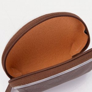 Кошелёк-монетница на молнии, 11x3x9 см, однотонный, МИКС