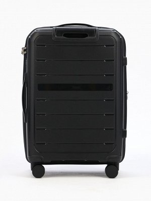Чемодан на колёсах Bagvoyage средний 73 л (М), на молнии, с увеличением, кодовый замок, 4 колеса, чёрный