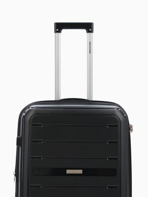 Чемодан на колёсах Bagvoyage средний 73 л (М), на молнии, с увеличением, кодовый замок, 4 колеса, чёрный