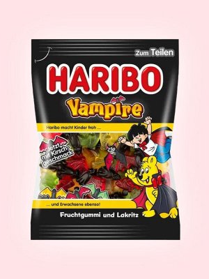 Мармелад жевательный с лакрицей Харибо Вампир 175 грамм / Haribo Vampire 175 гр
