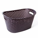 Корзина ротанг М овальная 380 x 250 x 190, коричневый 1/24