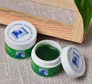 🌱Бальзам, мазь зеленая травяная с эфирными маслами, 10 грамм, при кожных заболеваниях, укусах комаров, головной боли, простуде