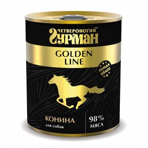 Четвероногий Гурман Golden конс 340гр для собак Конина Желе