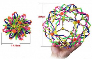 Шар сфера Материал: Пластик; Диаметр игрушки: 14,5 см / 29 см; Вес (кг): 0.08
Шар магический. При подбрасывании раскладывается и складывается обратно. Диаметр 16 см.