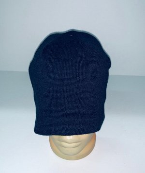 Шапка Темно-синяя топовая шапка  №337