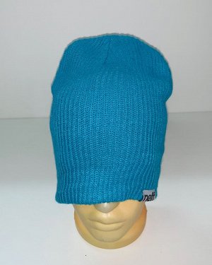 Крутая шапка голубого цвета  №1725