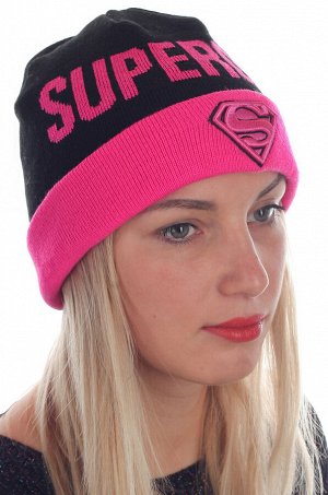Шапка Классная шапка SuperGirl. Соблазнительная модель для девушек с изюминкой №112 ОСТАТКИ СЛАДКИ!!!!