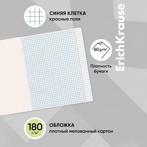 Тетрадь 12 листов в клетку, ErichKrause "Простоквашино", 100% белизна, МИКС