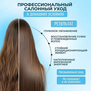 KRASSA Professional Hyaluron Спрей-уход с гиалуроновой кислотой для увлажнения волос, 250 мл