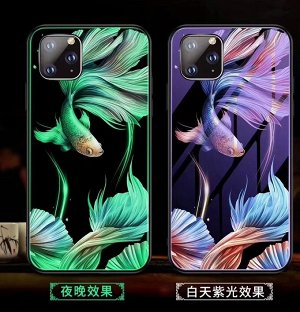 Чехол стекло с рисунком на телефон Xiaomi Redmi
