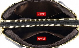 COSMOСOLLECTION_BAGS Сумка-конверт из натур.кожи как клатч и на плечо, черный