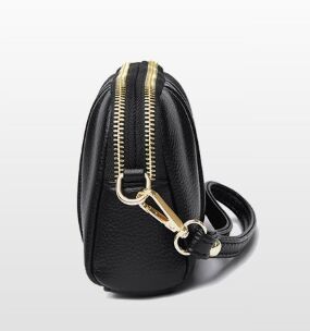COSMOСOLLECTION_BAGS Сумка-конверт из натур.кожи как клатч и на плечо, черный